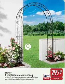 ALDI Belavi klimplanten en rozenboog aanbieding