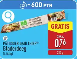 ALDI Pâtissier gaulthier bladerdeeg aanbieding