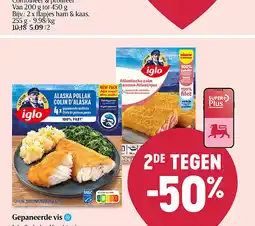 Delhaize Gepaneerde vis aanbieding