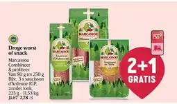 Delhaize Droge worst of snack aanbieding