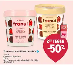Delhaize Frambozen omhuld met chocolade aanbieding