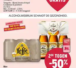 Delhaize Bier aanbieding