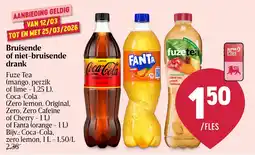 Delhaize Bruisende of niet-bruisende drank aanbieding