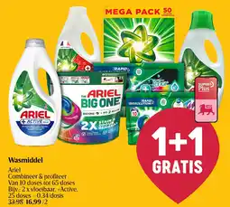 Delhaize Ariel Wasmiddel aanbieding