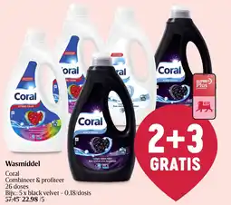 Delhaize Coral Wasmiddel aanbieding