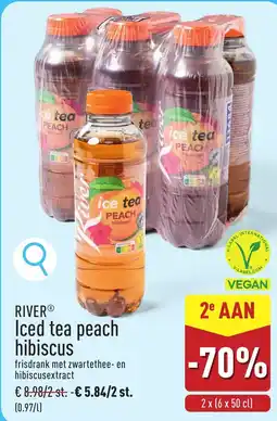 ALDI River iced tea peach hibiscus aanbieding