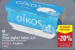ALDI Oîkos-yoghurt natuur aanbieding