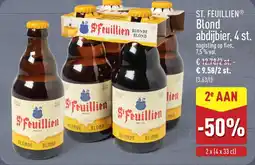 ALDI ST. FEUILLIEN Blond abdijbier aanbieding