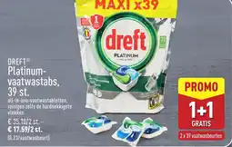 ALDI DREFT Platinum vaatwastabs aanbieding