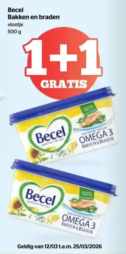 Spar Becel bakken en braden aanbieding
