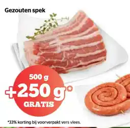 Spar Gezouten spek aanbieding