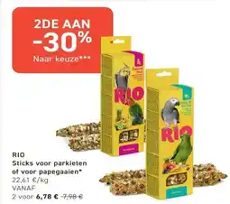 Tom&Co Rio sticks voor parkieten of voor papegaaien aanbieding