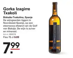 Sligro Gorka izagirre txakolí bizkaiko txakolina aanbieding