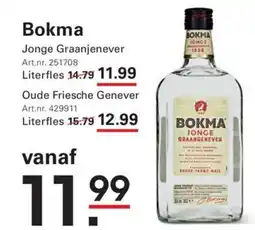 Sligro Bokma Jonge Graanjenever aanbieding