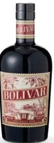Sligro Bolivar Rum 8 years old aanbieding