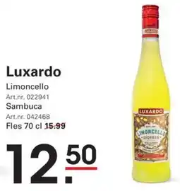 Sligro Luxardo Limoncello / Sambuca aanbieding