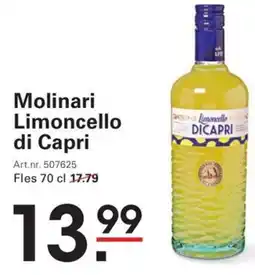 Sligro Molinari Limoncello di Capri aanbieding