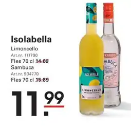 Sligro Isolabella Limoncello / Sambuca aanbieding