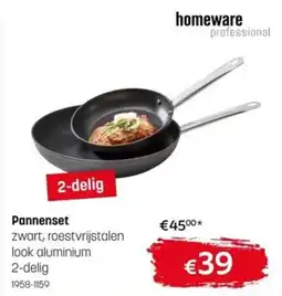 BE-Okay Homeware professional Pannenset aanbieding