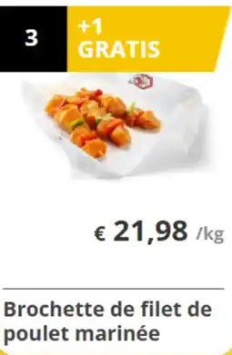 Renmans Brochette de filet de poulet marinée aanbieding
