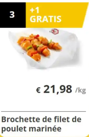 Renmans Brochette de filet de poulet marinée aanbieding