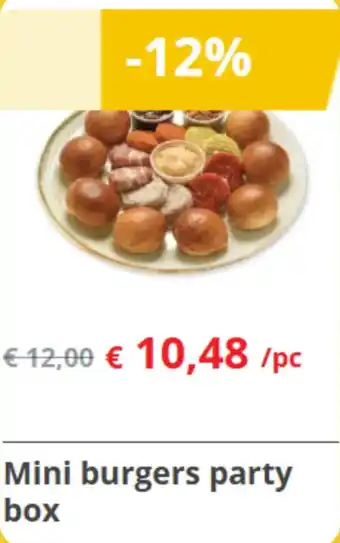 Renmans Mini burgers party box aanbieding