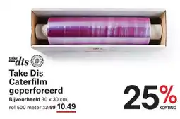 Sligro Take Dis Caterfilm geperforeerd aanbieding