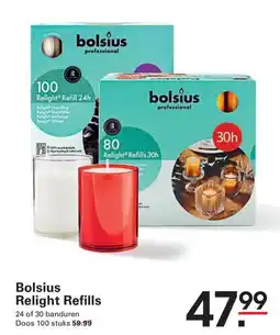 Sligro Bolsius Relight Refills aanbieding