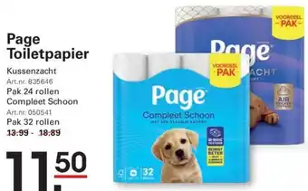 Sligro Page Toiletpapier aanbieding