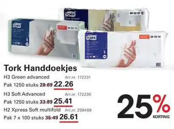 Sligro Tork Handdoekjes aanbieding
