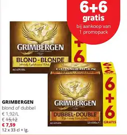 Spar GRIMBERGEN blond of dubbel aanbieding