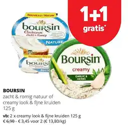 Spar BOURSIN creamy look & fijne kruiden 125 g aanbieding