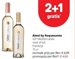 Spar Aimé by Roquesante IGP Méditerranée rosé of wit Frankrijk 75 cl aanbieding