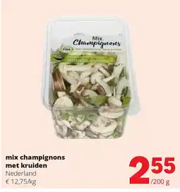 Spar mix champignons met kruiden aanbieding