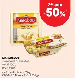 Spar MAREDSOUS dubbelroom 200 g aanbieding