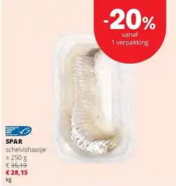 Spar SPAR schelvishaasje aanbieding