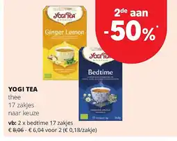 Spar YOGI TEA bedtime 17 zakjes aanbieding
