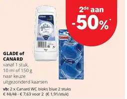 Spar Canard WC bloks blue 2 stuks aanbieding