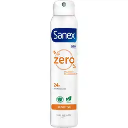 Albert Heijn Sanex Zero% sensitive deodorant spray aanbieding