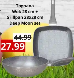 NH Market Tognana Wok + Grillpan Deep Moon set aanbieding