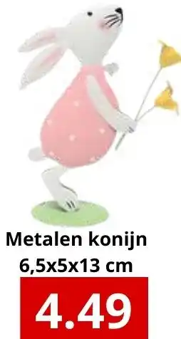 NH Market Metalen konijn aanbieding