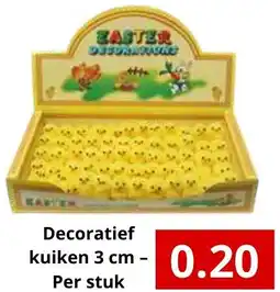 NH Market Decoratief kuiken aanbieding