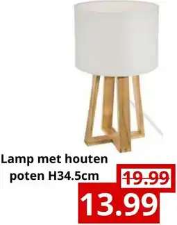 NH Market Lamp met houten poten aanbieding