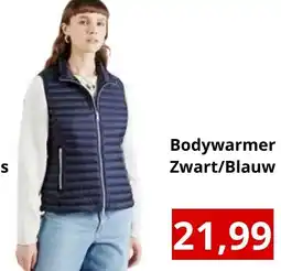 NH Market Bodywarmer Zwart/Blauw aanbieding
