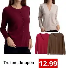 NH Market Trui met knopen aanbieding