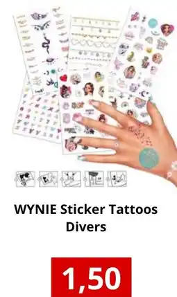 NH Market WYNIE Sticker Tattoos Divers aanbieding