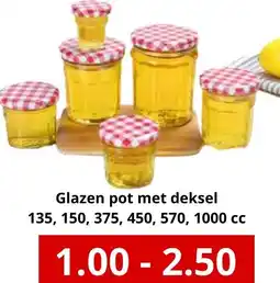 NH Market Glazen pot met deksel aanbieding