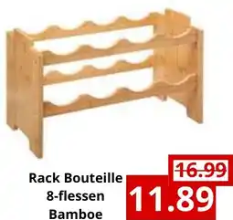 NH Market Rack Bouteille 8-flessen Bamboe aanbieding