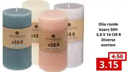 NH Market Olia ronde kaars 50h aanbieding