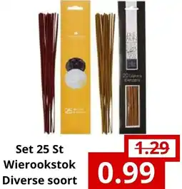 NH Market Set 25 St Wierookstok Diverse soort aanbieding
